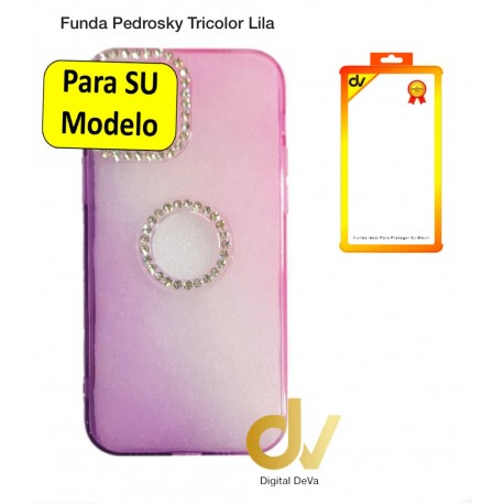 iPhone 14 6.1 Pro Funda Pedrosky Tricolor Lila