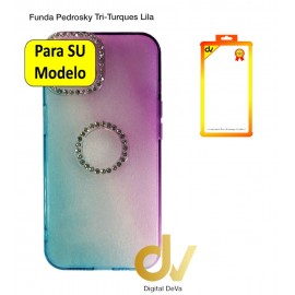 iPhone 14 6.1 Funda Pedrosky Tricolor Turques Lila