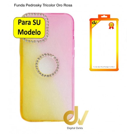 iPhone 12 Pro Max Funda Pedrosky Tricolor Amarillo Rosa