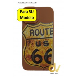 Honor X8 Huawei Funda Premier Dibujo Route 66