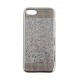 iPhone X / XS Funda Purpurina Stones Plata