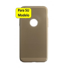 iPhone X / XS Funda Metálica Transpirable Dorado
