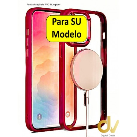 iPhone 14 6.1 Funda MagSafe PVC Bumper Rojo