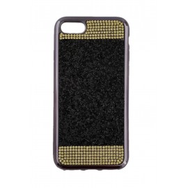 iPhone 7G / 8G Funda Purpurina Stones Negro