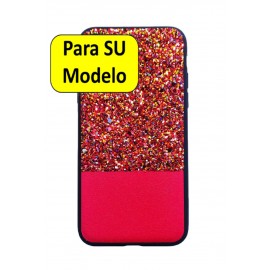 iPhone 7G / 8G Funda Brillo Purpurina Rojo