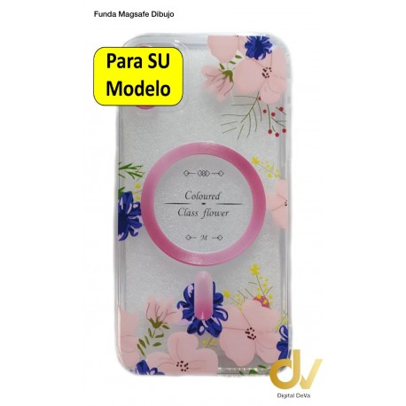 iPhone 14 Pro 6.1 Funda Dibujo Magsafe Rosa
