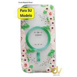 iPhone 13 Pro Funda Dibujo Magsafe Verde