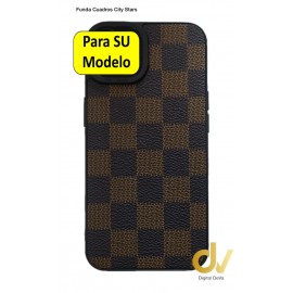 M53 5G Samsung Funda Cuadros City Stars Marron