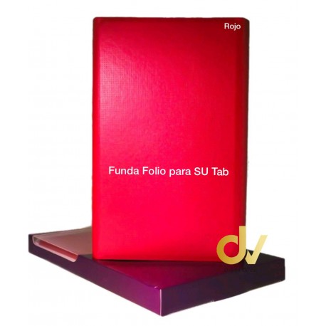 T560 Samsung Funda Folio Tab Rojo