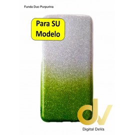 A02S Samsung Funda Duo Purpurina Verde