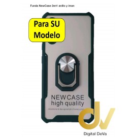 A02S Samsung Funda NewCase 2en1 Anillo e Iman Verde