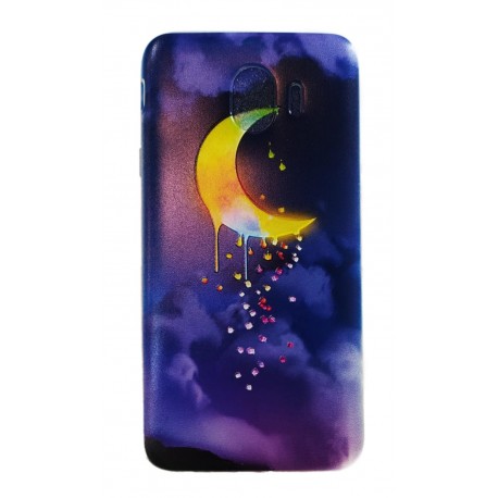 J4 2018 Samsung Funda Dibujo 3D Luna