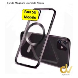 iPhone 11 Pro Max Funda MagSafe Cromado Negro