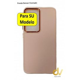 iPhone 14 Pro Max Funda Denver Cromado Rosa