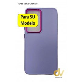 iPhone 14 Pro Max Funda Denver Cromado Lila