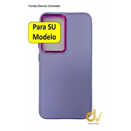 iPhone 14 Pro Max Funda Denver Cromado Lila
