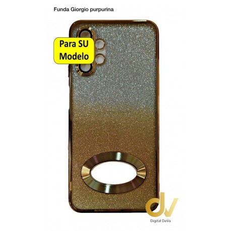 Realme C33 Funda Giorgio Purpurina Dorado