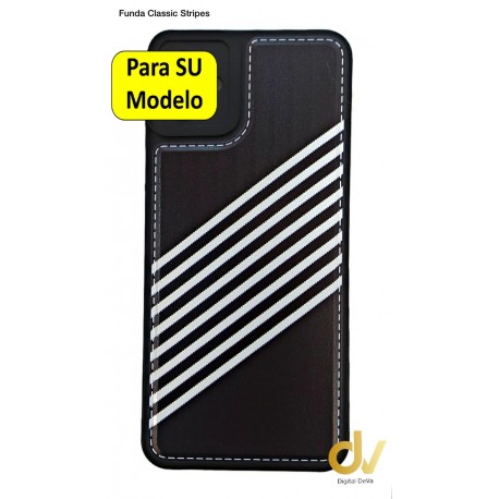 iPhone 11 Funda Classic Stripes Negro