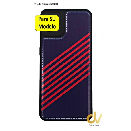 iPhone 11 Funda Classic Stripes Lila