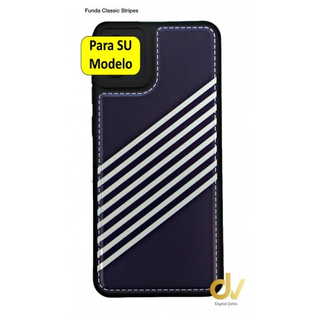 A13 4G Samsung Funda Classic Stripes Azul