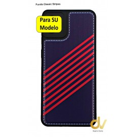 Realme C33 Funda Classic Stripes Lila