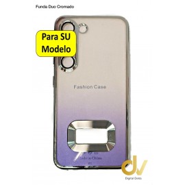 A14 5G Samsung Funda Duo Cromado Plata