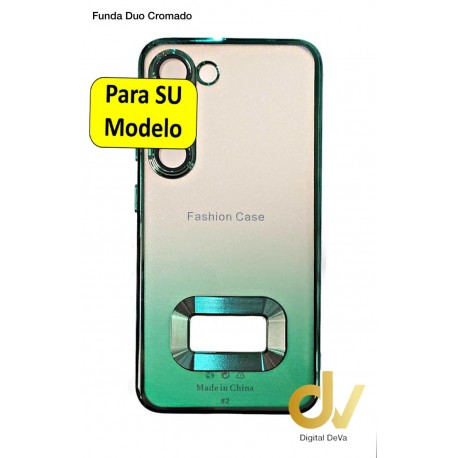 S21 FE 5G Samsung Funda Duo Cromado Verde