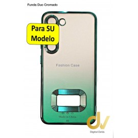 iPhone 14 Pro Max Funda Duo Cromado Verde