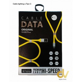 Cable Tipo C a Lightning Negro