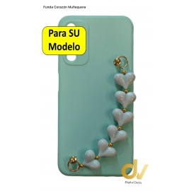 A54 5G Samsung Funda Corazon Muñequera Turques