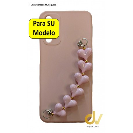 Redmi Note 12 4G Xiaomi Funda Corazon Muñequera Rosa