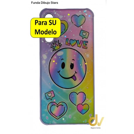 A04E Samsung Funda Dibujo Stars Emoji