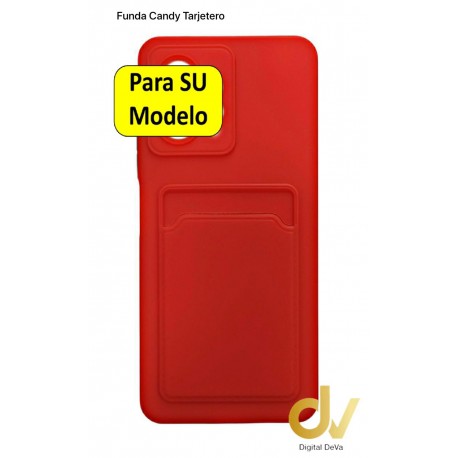 A17 Oppo Funda Candy Tarjetero Rojo