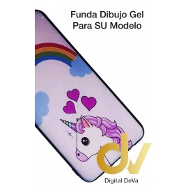 A50 Samsung Funda Dibujo 5D Unicornio Corazones