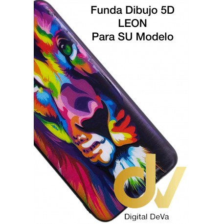 A50 Samsung Funda Dibujo 5D León Colores