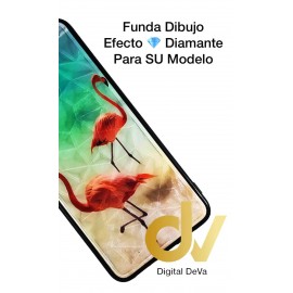 A50 Samsung Funda Diamond Cut Flamencos En Playa