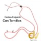 Cordon Colgante + Tornillos Rosa