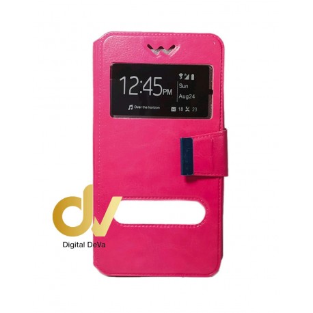 iPhone 7G / 8G Funda Libro 2 Ventanas Rosa