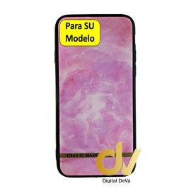 iPhone 7G / 8G Funda Dibujo Con Vidrio Templado Marmol Rosa