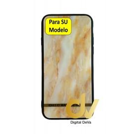 iPhone 7G / 8G Funda Dibujo Con Vidrio Templado Marmol Dorado