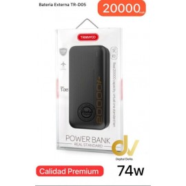 Bateria Externa TR-D05 20000mah