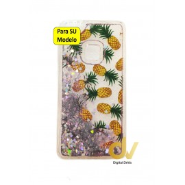 P10 Lite Huawei Funda Agua Purpurina Piñas