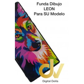 A20E Samsung Funda Dibujo 5D Lobo Colores