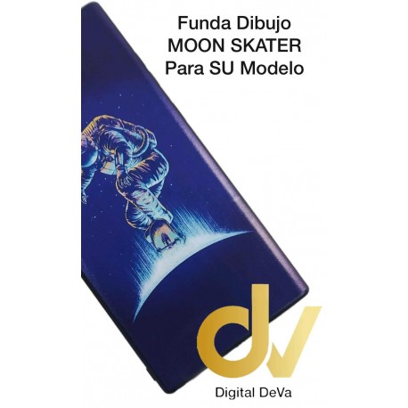 A20E Samsung Funda Dibujo 5D Patinador de la Luna