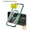 iPhone 15 Funda MagSafe Cromado Verde