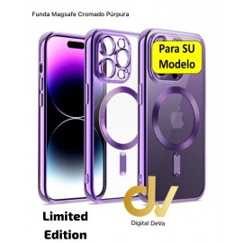 iPhone 15 Pro Funda MagSafe Cromado Purpura