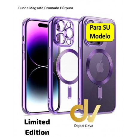 iPhone 15 Pro Funda MagSafe Cromado Purpura