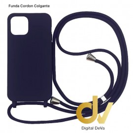 iPhone 15 Pro Funda Cordón Colgante Azul