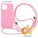 iPhone 14 Pro Max Funda Cordón Colgante Rosa