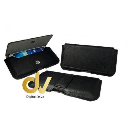 Universal 6.5'' Funda Cinturón Premium Negro